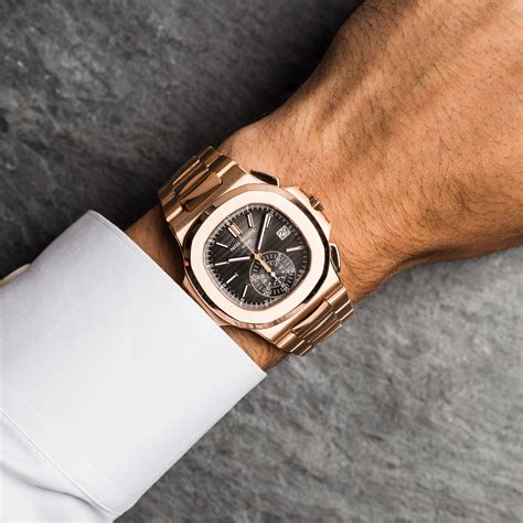 patek philippe rose gold nautilus chronograph 5980 1r 001